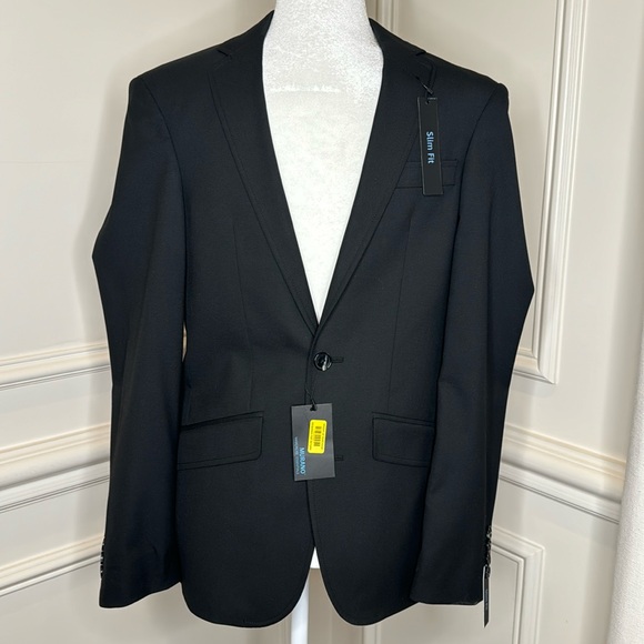 Murano Men’s Blazer Sport Coat Size XS Slim Fit Black NWT Fully Lined - Picture 2 of 15